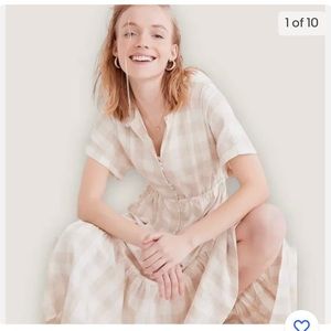 Madewell Button-front Tiered Midi Dress, Size XL, NWOT